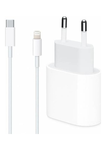 iPad Mini (5. Nesil) Usb-C Şarj Veri Kablosu 1m ve 20W Usb-C Güç Adaptörü