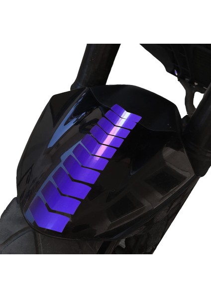 Ok Tasarımlı Patlıcan Moru Çamurluk Kask Sticker Çınar Extreme