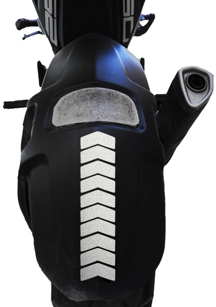 Ok Tasarımlı Reflektif Gri Çamurluk Kask Sticker Çınar Extreme fiyatları