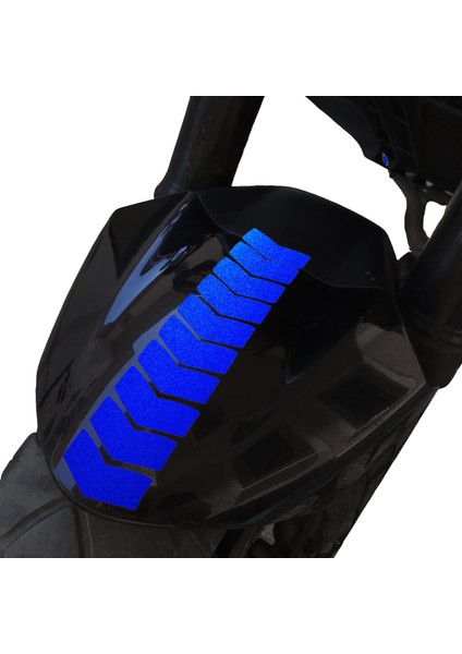 Ok Tasarımlı Reflektif Mavi Çamurluk Kask Sticker Çınar Extreme