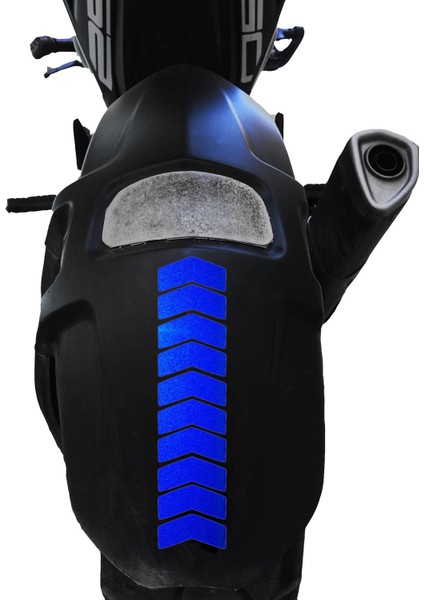 Ok Tasarımlı Reflektif Mavi Çamurluk Kask Sticker Çınar Extreme fiyatları