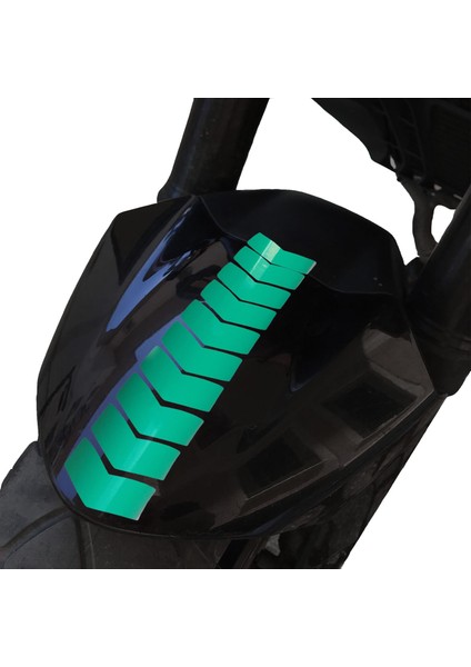 Ok Tasarımlı Orman Yeşili Çamurluk Kask Sticker Çınar Extreme