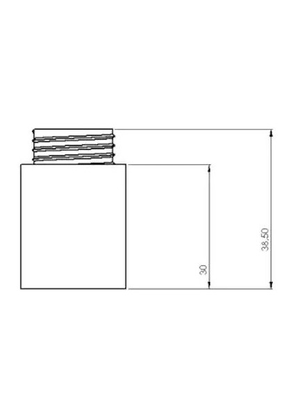 Krom Sarı Pirinç Musluk Batarya Uzatması 3 cm 1/2