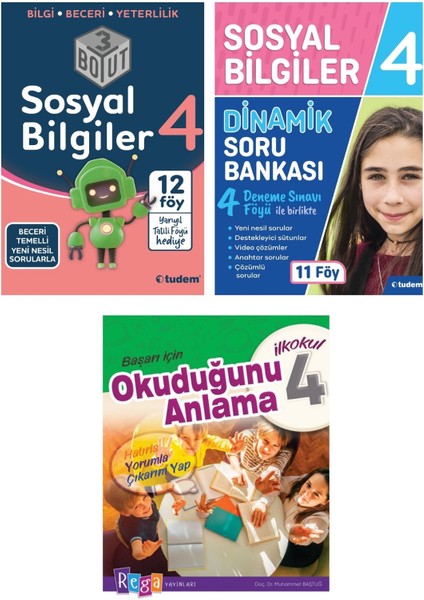 4. Sınıf Sosyal Bilgiler Konu Anlatımlı +Soru Bankası +Okuduğunu Anlama Seti