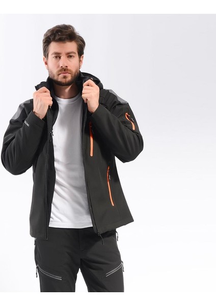 3in1 Softshell Erkek Ceket-Siyah
