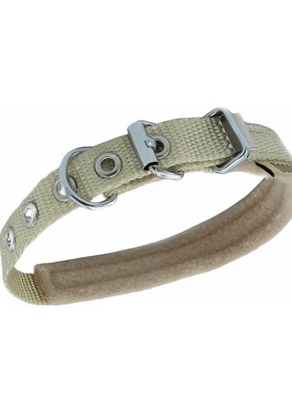 Köpek polar Dokuma Boyun Tasması Haki 1,5X25-30 cm