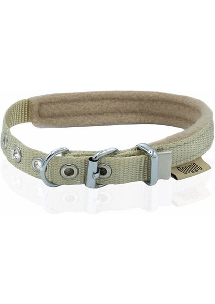 Köpek polar Dokuma Boyun Tasması Haki 1,5X25-30 cm