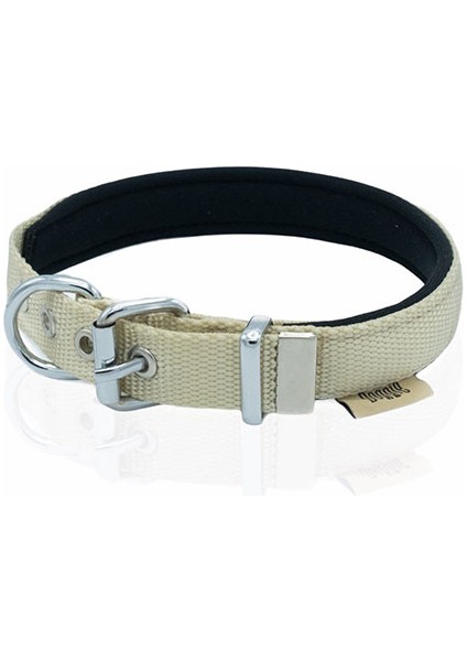 Köpek konfor Dokuma Boyun Tasması Haki 3X42-50 cm