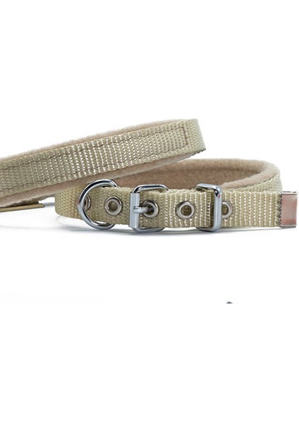 Köpek polar Dokuma Boyun Tasması Haki 2X30-35 cm