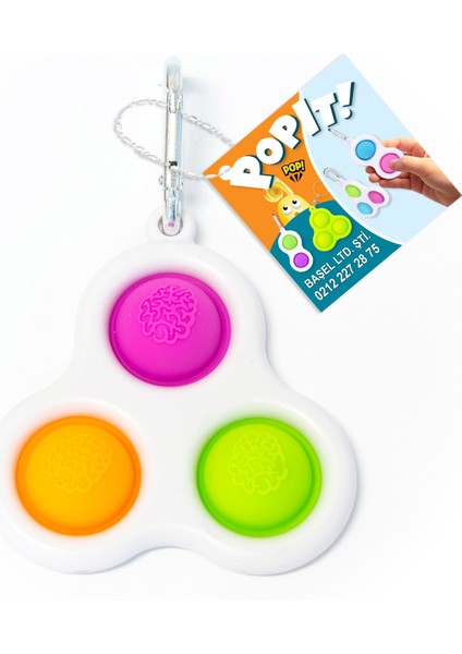 Pop It Push Bubble Pop It Duyusal Oyuncak Özel Stres Anahtarlık 6219