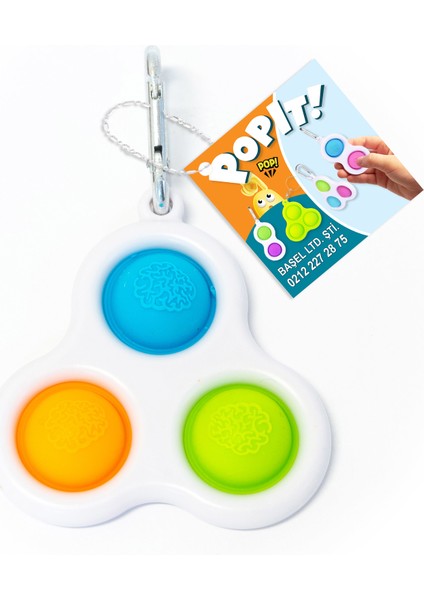 Pop It Push Bubble Pop It Duyusal Oyuncak Özel Stres Anahtarlık 6219