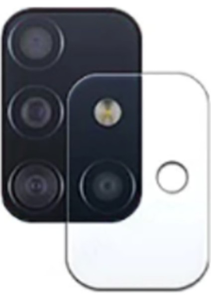 Samsung Galaxy M31S Kamera Lens Koruyucu Nano Renksiz Renksiz