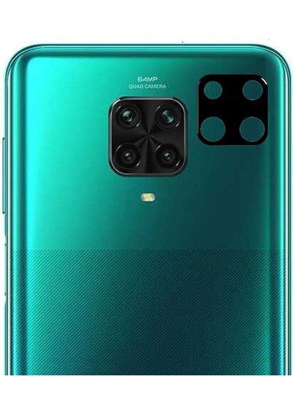 Xiaomi Redmi Note 9 Pro Kamera Lens Koruyucu Cam Siyah