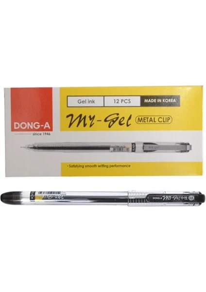 Dong-A My-Gel İğne Uçlu Kalem Siyah 0,5 mm