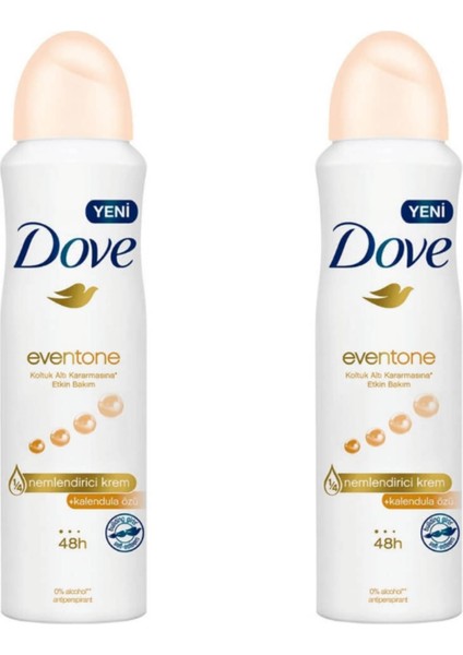 Deodorant Eventone Nemlendirici Krem + Kalendula Özü 150ML 2'li