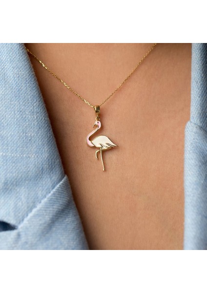 Flamingo Altın Kolye