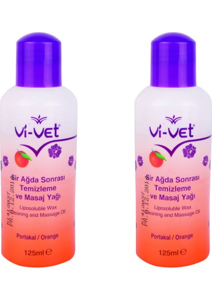 Ağda Temizleme ve Masaj Yağı Portakal 125ML 2'li