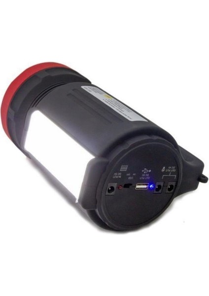 Güneş Enerjili El Feneri 5W Power LED 22 Adet Smd LED 3 Kademeli El Feneri Gold Silver GS-330