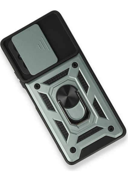 Xiaomi Redmi Note 10 Pro Kılıf Lens Korumalı Zırh Case Yeşil