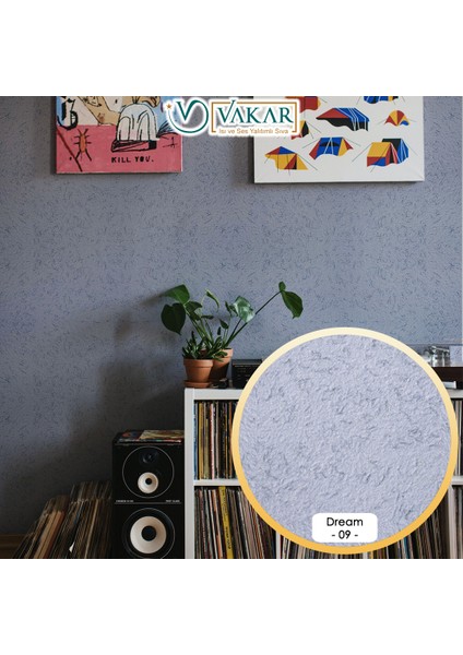 Isı ve Ses Yalıtımlı Canlı | Ipek | Dekoratif Sıva Dream-09 | Gümüş İpli Püsküllü 1/2 PAKET fiyatları