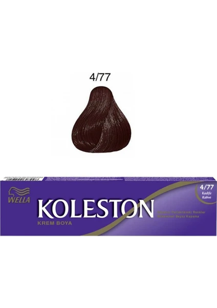 Wella Koleston Koleston Sıngle 4/77 Kadıfe Kahve