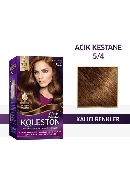 Wella Koleston Koleston Kit Saç Boyası 5/4 Açık Kestane Saç Boyası