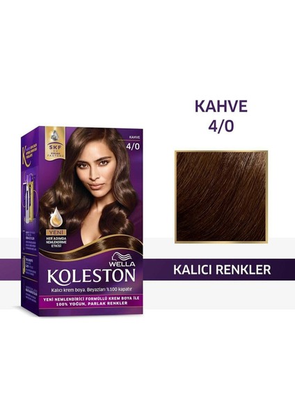 Koleston Krem Saç Boyası Set 4.0 Kahve