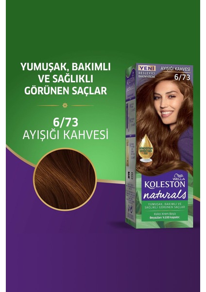Koleston 6/73 Ayışığı Kahve Wella Naturals Saç Boyası