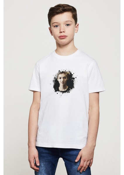 Luhan Exo Koreli K Pop Music Baskılı Unisex Çocuk Beyaz T-Shirt