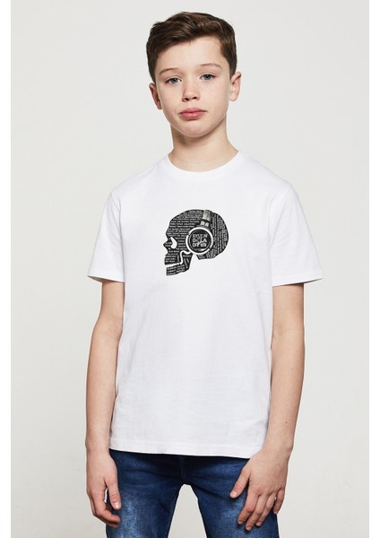 System Of A Down Baskılı Unisex Çocuk Beyaz T-Shirt