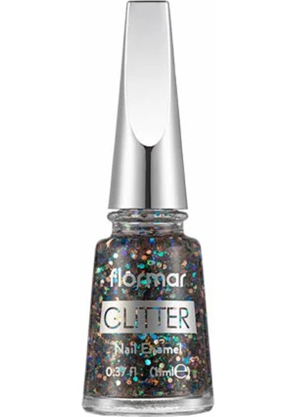 Glitter Yarı Transparan & Parlak Bitişli Simli Oje (Colorjoy 41) 8682536016711