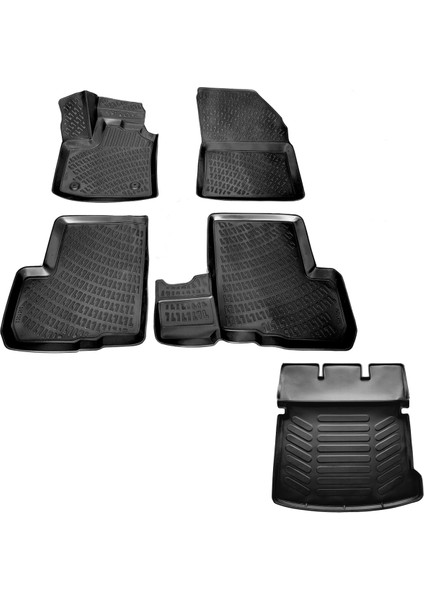 Dacia Lodgy 3D Havuzlu Paspas+Bagaj Havuzu 2013-2020 Arası-Caraks Marka