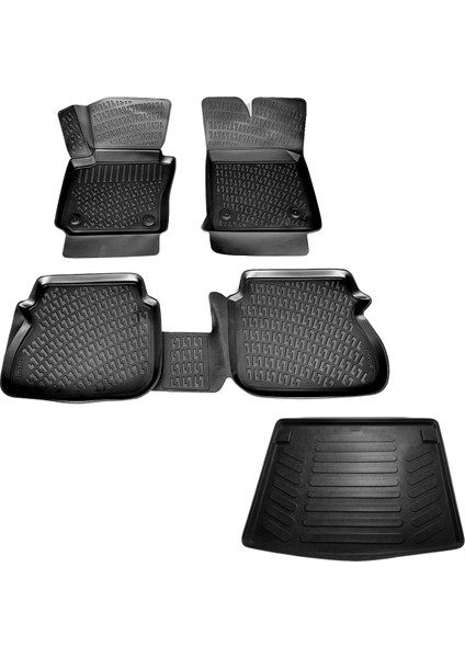 Vw Caddy 3D Havuzlu Paspas + 3D Bagaj Havuzu 2010-2015 Arası-Friemats Marka