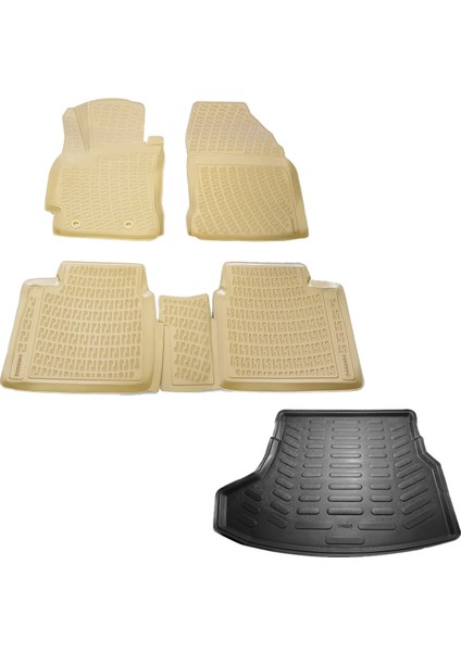 Toyota Corolla 3D Havuzlu Paspas+Bagaj Havuzu 2013-2018 Arası-Caraks Marka