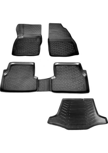 Ford Focus 2 Sd 3D Havuzlu Paspas+Bagaj Havuzu 2005-2011 Arası-Caraks Marka