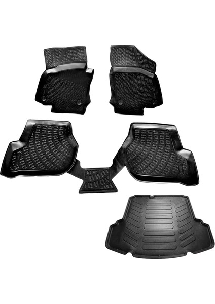 Vw Jetta 3D Havuzlu Paspas + 3D Bagaj Havuzu 2005-2010 Arası-Friemats Marka