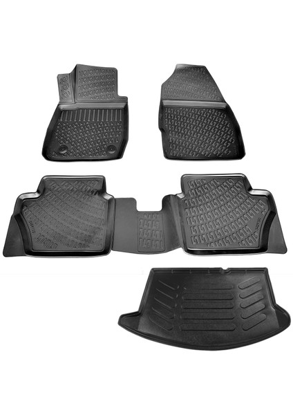Ford Fiesta 3D Havuzlu Paspas + Bagaj Havuzu 2009-2017 Arası-Friemats Marka