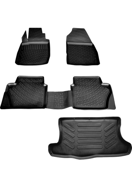 Ford Fusion 3D Havuzlu Paspas + Bagaj Havuzu 2002-2012 Arası-Friemats Marka
