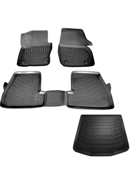 Ford Focus 3 Sd 3D Havuzlu Paspas+Bagaj Havuzu 2011-2015 Arası-Friemats Marka