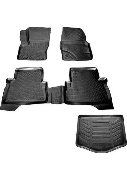 Ford C-Max 3D Havuzlu Paspas + 3D Bagaj Havuzu 2002-2010 Arası-Friemats Marka