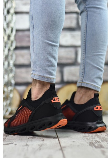 Siyah Turuncu Erkek Sneaker 0012304