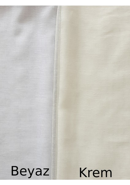 Lüks Keten Görünümlü Tül Perde Pilesiz Etek Kurşunlu Beyaz Rengi. EN:500-BOY:270 fırsatları