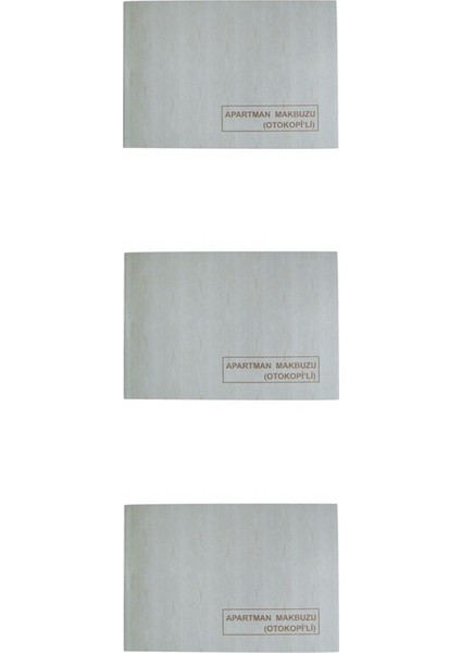 Apartman Makbuzu Otokopili 3 Adet