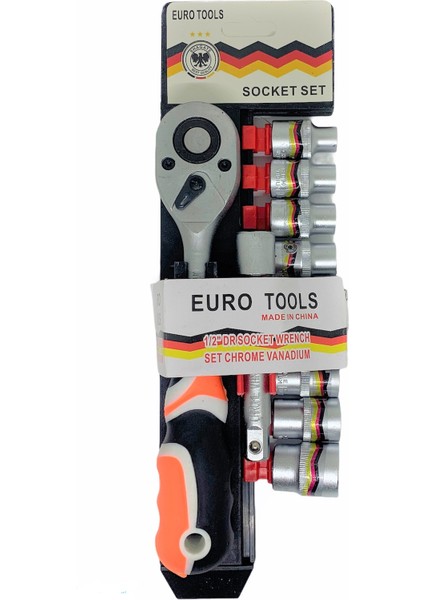 Profesyonel 12 Parça Cırcırlı Lokma Seti Standlı 8-22MM Cırcır Lokma Seti