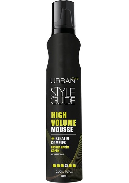 Urban Care Urban Style Guide High Volume Mousse 4 Güçlü Tutuş 200ML