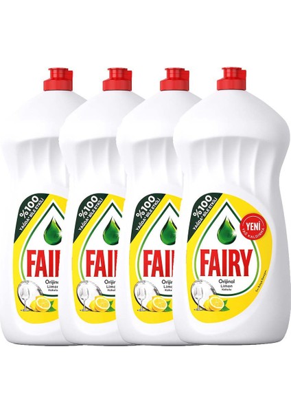 Sıvı Bulaşık Deterjanı Limon 1350 ml 4'lü