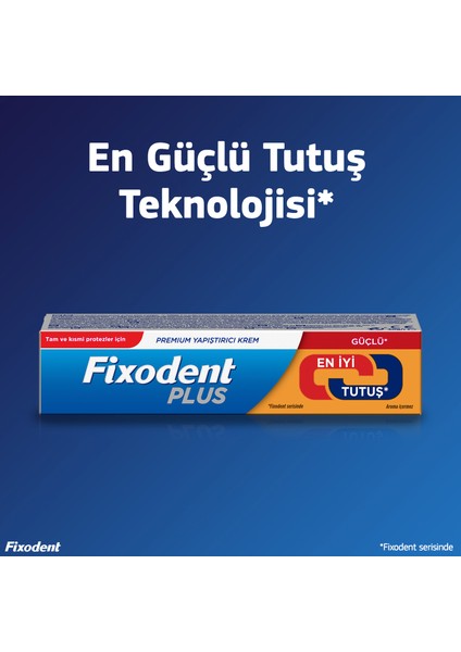 Plus En Iyi Tutuş Diş Protez Yapıştırıcı Krem 40 gr x 3