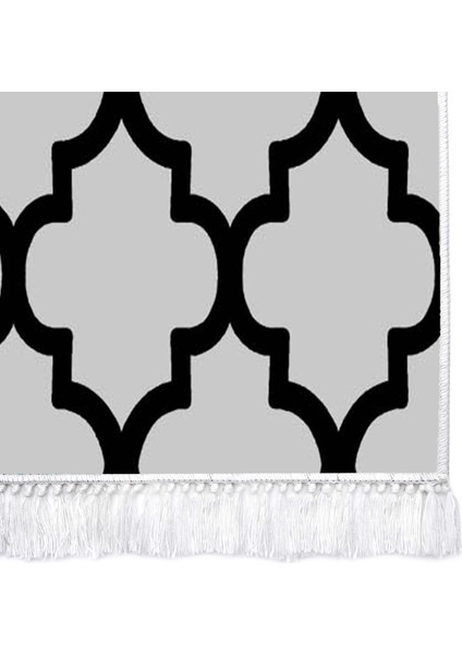Ipek Dijital Saçaklı Kaymaz Taban Yıkanabilir Halı 1882 Desen 7