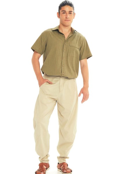 Beli Lastikli Rahat Koton Pantolon