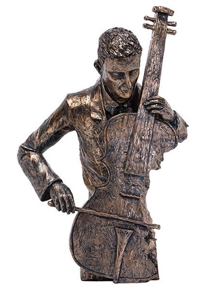 Bronz Polyester 47 cm Müzisyen Biblo RCO010